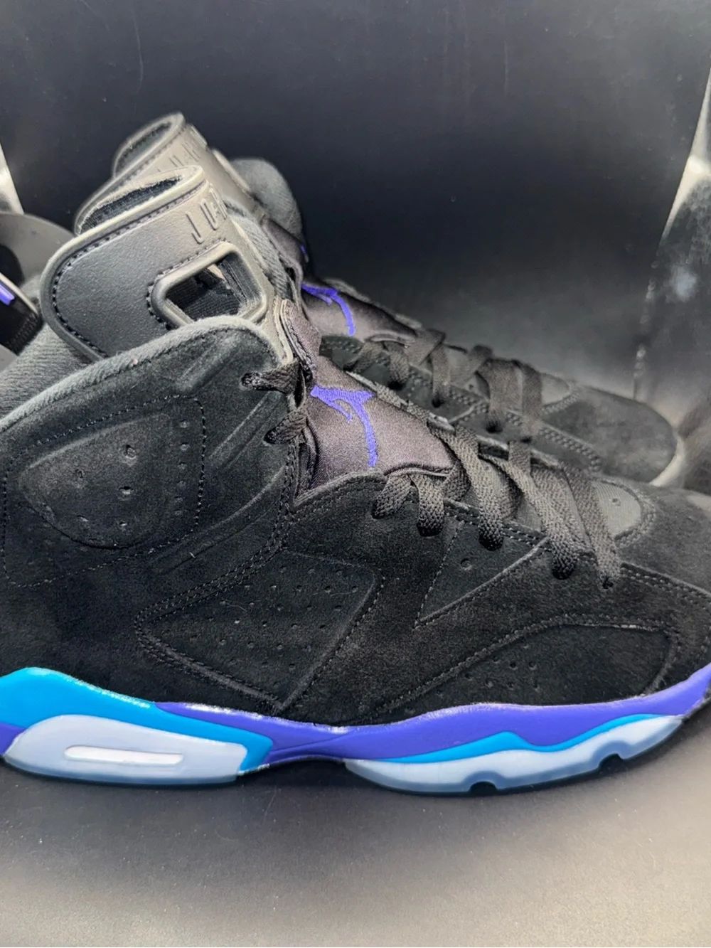 Size 9.5 - Air Jordan 6 Retro Aqua, CT8529-004, Very Clean, Replace Box, Good